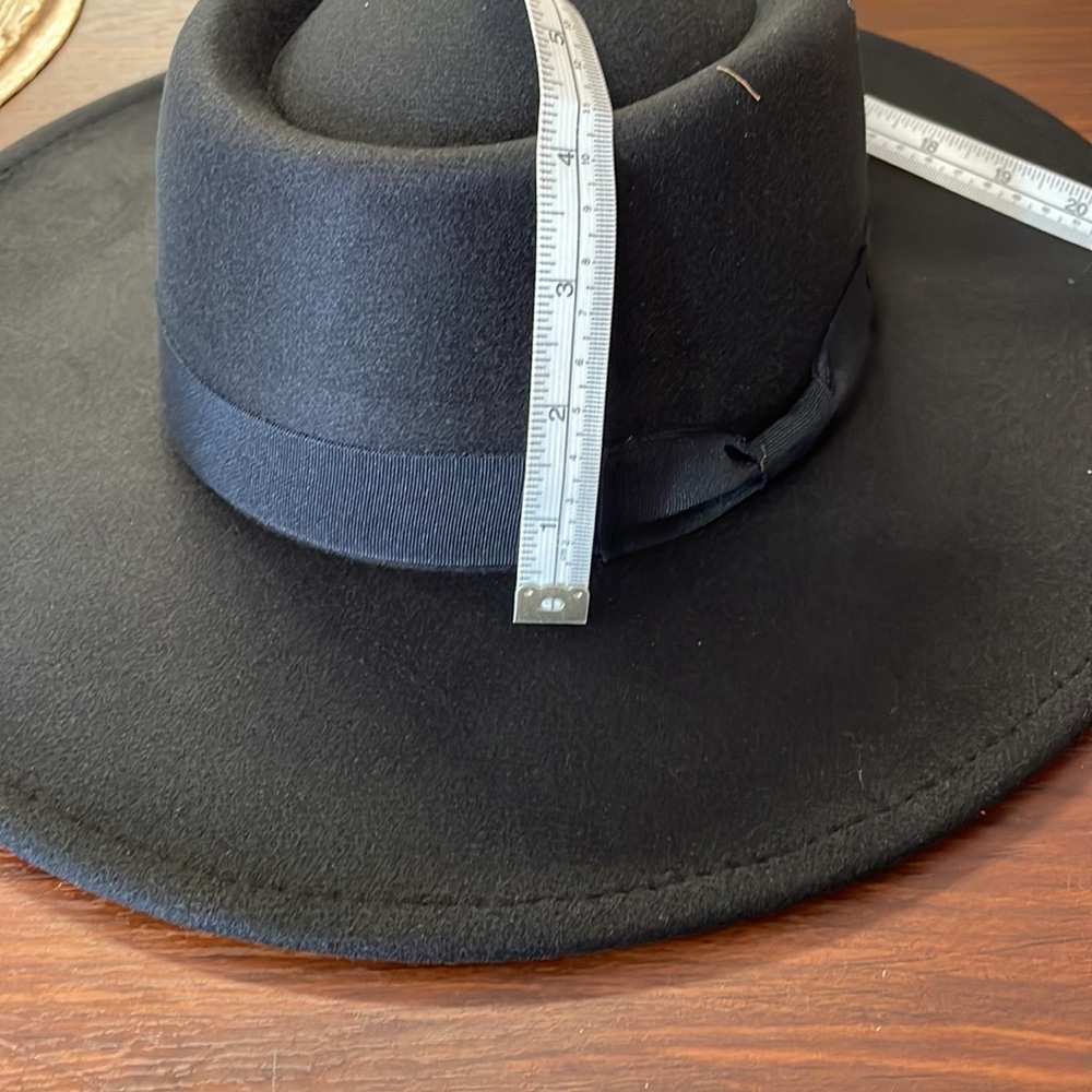 Black bolero Fedora wide brim - Picture 9 of 15